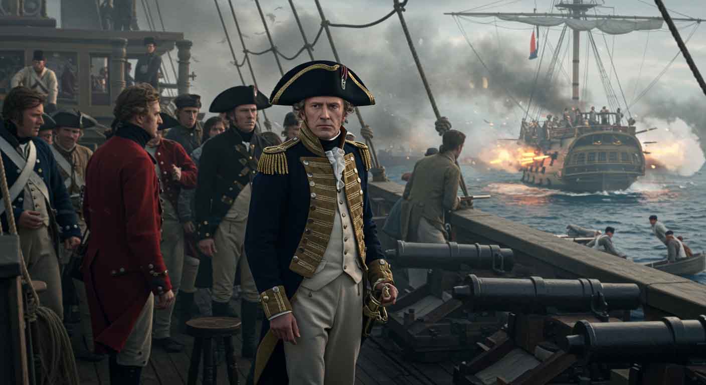 HMS Victory in Battle