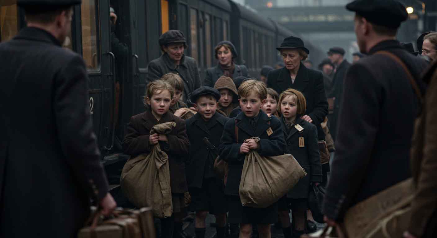 Children from London Being Evacuated